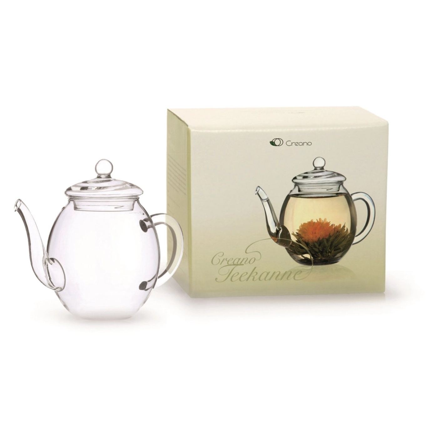 Чайник от стъкло Creano с капак, 500 ml, термоустойчив, не капещ - 7