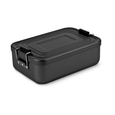 Φακελάκι γευμάτων Rominox Quadra Μαύρο Μωβ, 900 ml, αλουμίνιο, ρυθμιζόμενος διαχωριστής, αεροστεγές κλείσιμο