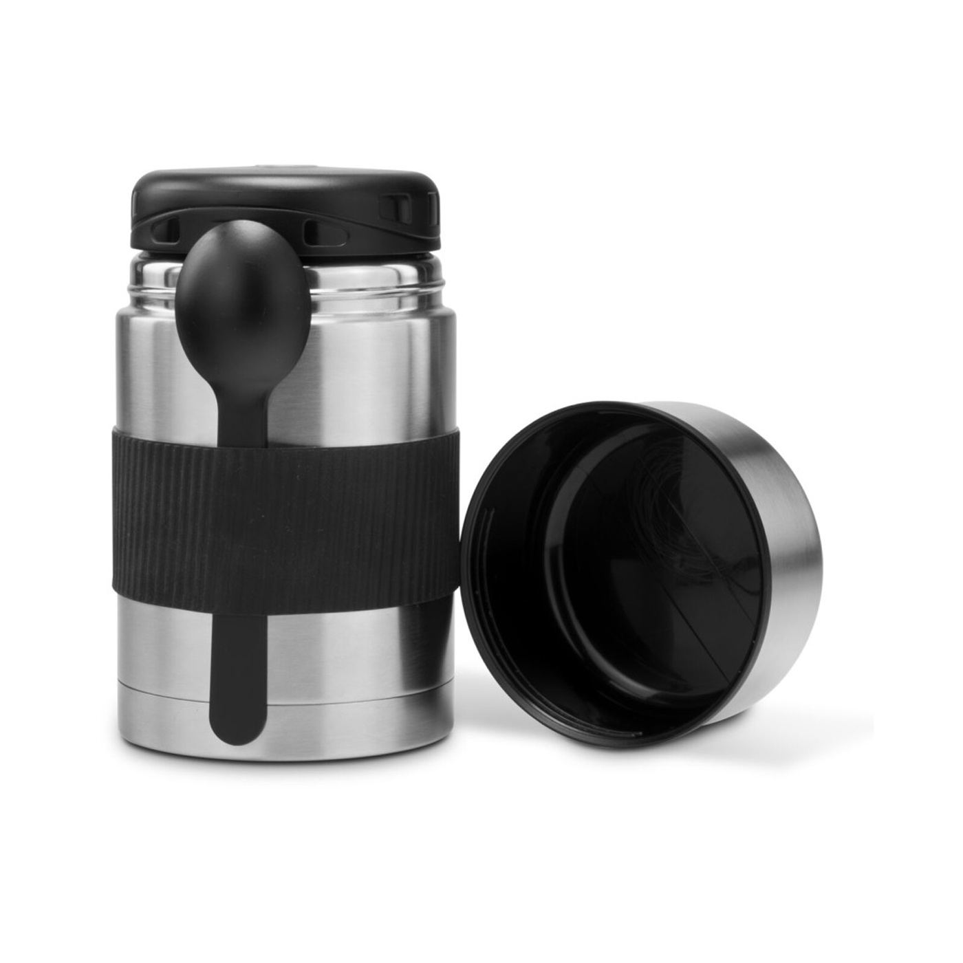 Термос Rominox Urban, 750 мл, неръждаема стомана, мултифункционален капак, лъжица и каишка - 5