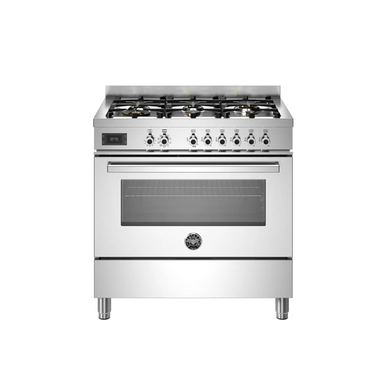 Bertazzoni Газов котлон, 90 см, 6 горелки, Колекция Professional, Неръждаема стомана