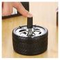 Scrumiera metalica Pufo Angry Wheel, antivant cu buton, 10 cm, negru/ argintiu thumbnail 3
