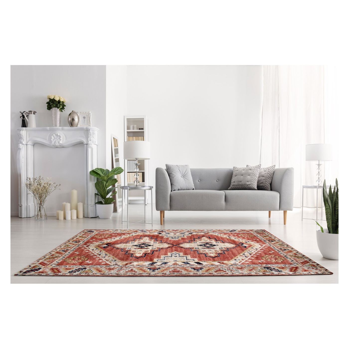 Килим Florence Burgundy Cream - 8