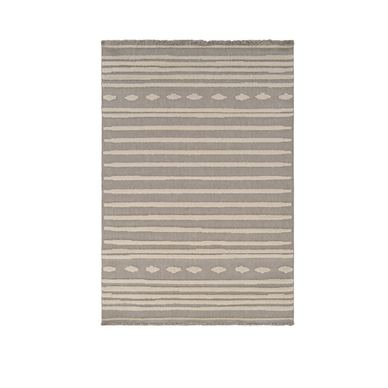 Covor Indigo Gri Deschis Crem