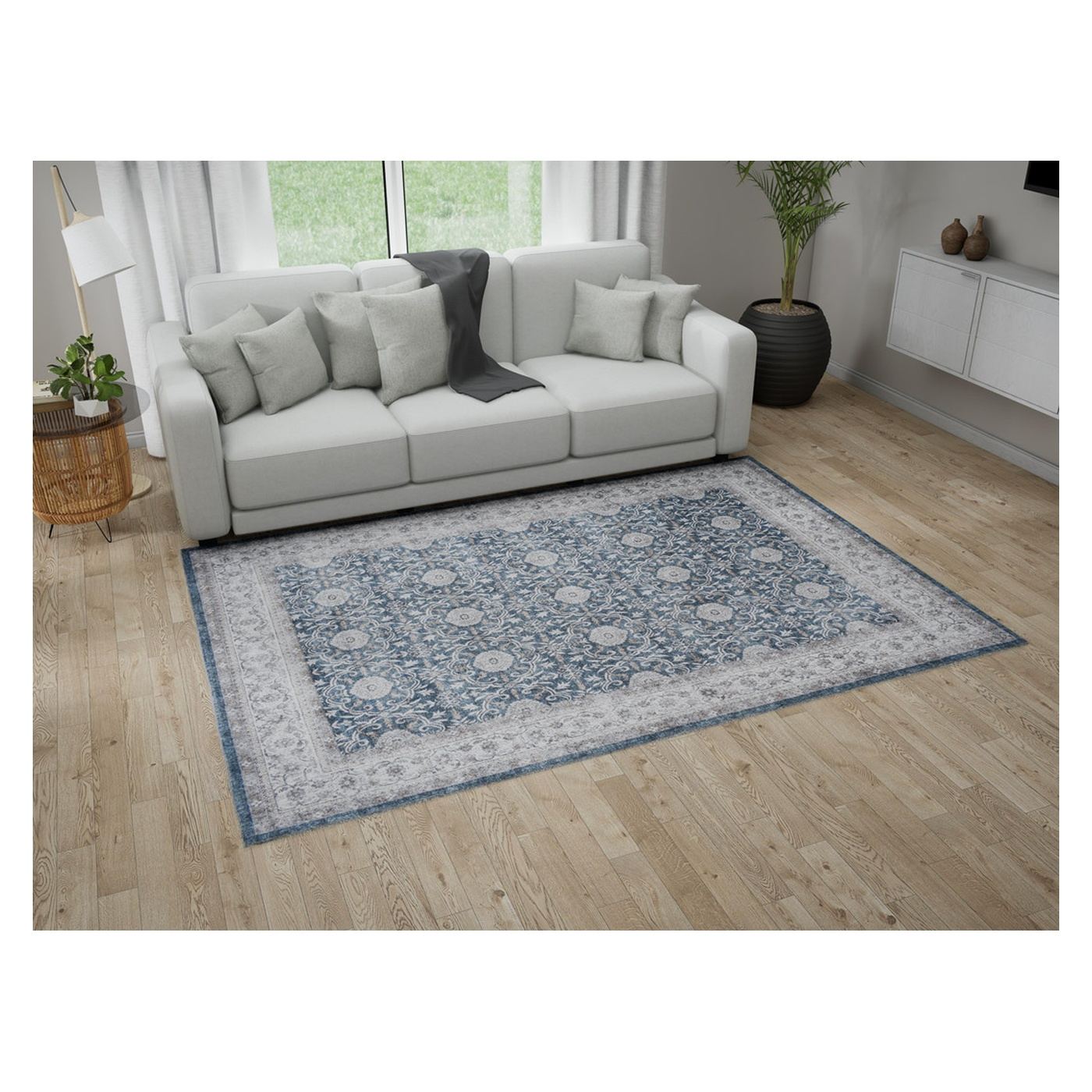 Visco Blue Oriental Rug - 3