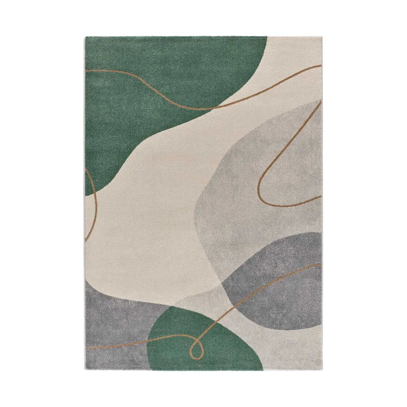 ATTICGO Covor abstract verde / beg EDESA 12900, 160x230 cm - 2