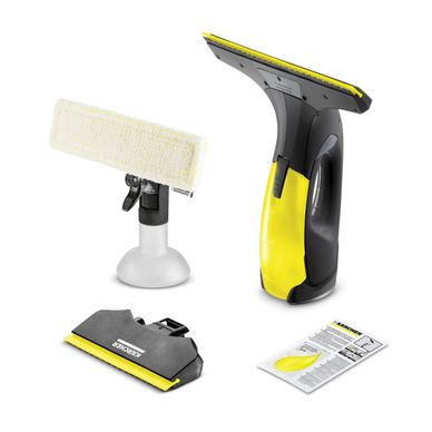 Συσκευή καθαρισμού παραθύρων Karcher WV 2 PREMIUM, 100 ml, Αυτονομία 35 λεπτά, Έως 105 m2, Δείκτης LED, Μαύρο/Κίτρινο