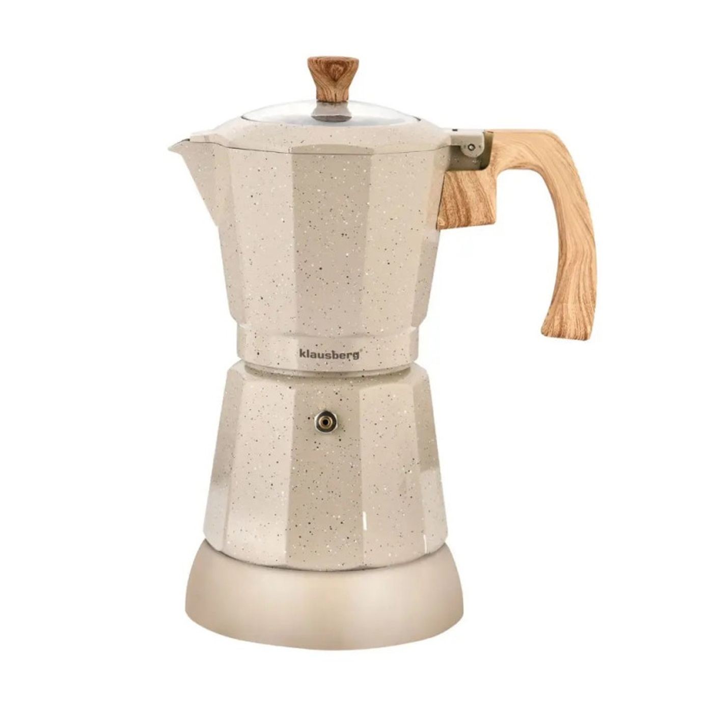 Ηλεκτρική κουβανέζικη καφετιέρα Klausberg KB 7999, 500W, 6 φλιτζάνια, Ενσωματωμένη θέρμανση, Ασφαλιστική βαλβίδα, Μπεζ μάρμαρο - 11