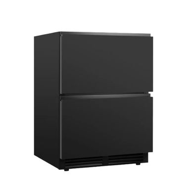 Racitor de vin incorporabil cu sertare, KlimaItalia, 45 sticle, 2 zone de racire, negru