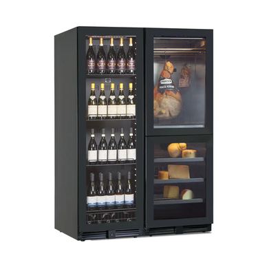 Racitor profesional de vin si carne/branzeturi, KlimaItalia, 160 sticle, negru