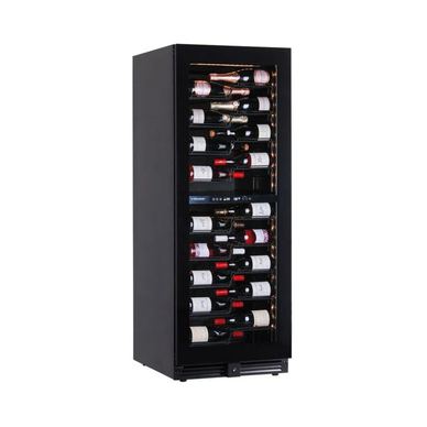 Racitor de vin incorporabil, KlimaItalia, 104 sticle, 2 zone de racire, negru