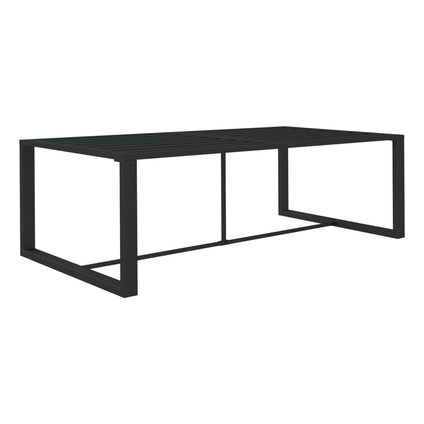 Vrtna garnitura od 7 komada s jastucima, antracit, aluminij - 4