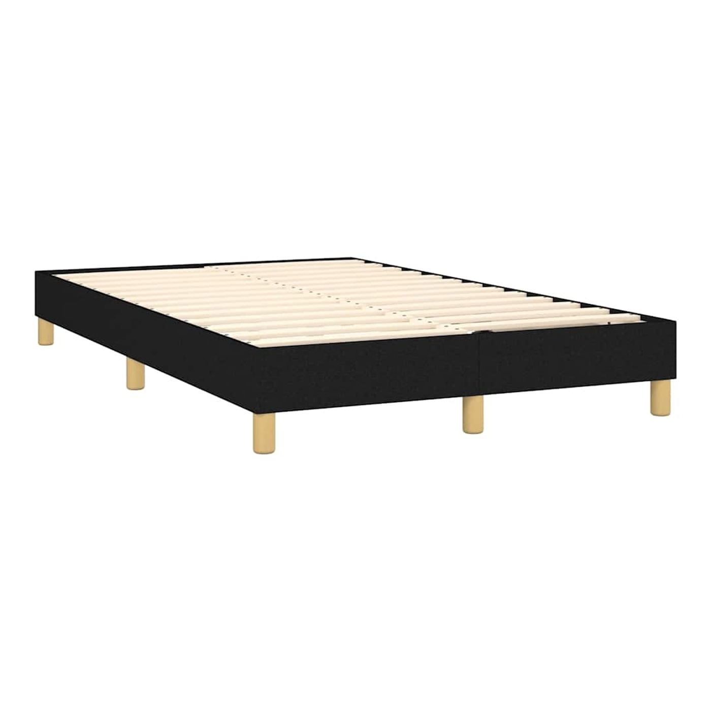 Okvir za krevet s madracem i LED rasvjetom, crni, 120x200 cm, tekstil - 5