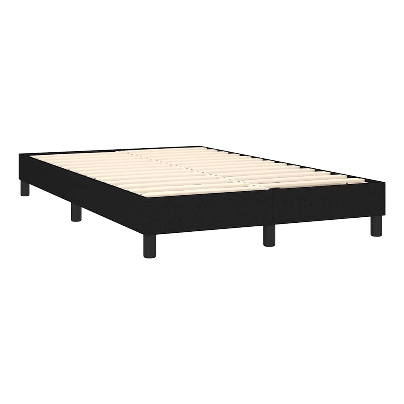 Okvir za krevet s madracem i LED rasvjetom, crni, 120x200 cm, tekstil - 5