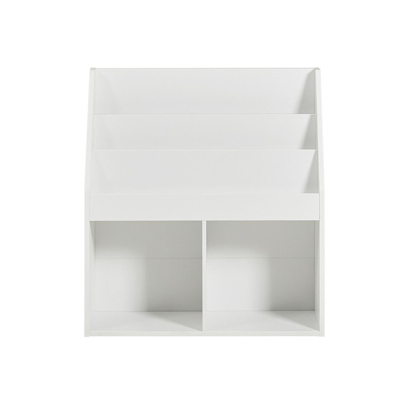 SoBuy Otroška knjižna polica in shramba za igrače, bela 68x30x68 cm KMB01-II-W - 16