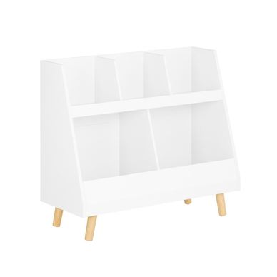 SoBuy KMB19-W Bílá dětská police 86 x 36 x 77 cm