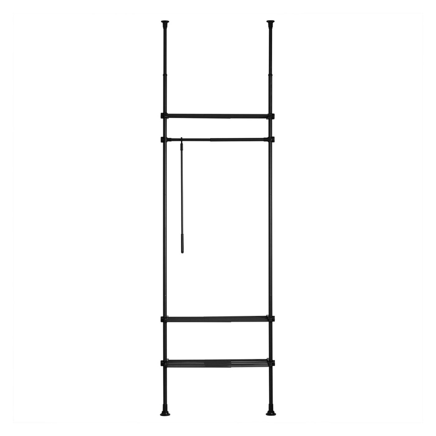 SoBuy KLS07-SCH Garderobă telescopică cu reglare pe înălțime, 160 cm, Alb - 12