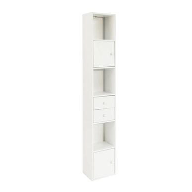 SoBuy Visoka kotna omarica za dokumente, bela, 50x50x180 cm, STR10-W