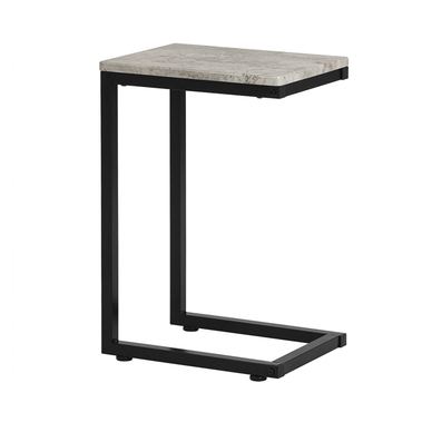 SoBuy C-oblika bočni stolić, stolić za kavu za prijenosno računalo, svijetlo siva 30x60x40 cm FBT44-HG