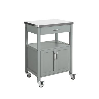 SoBuy Kuchyňský vozík Kancelářská skříňka Šedá pro dokumenty 60x92x41 cm FKW22-HG