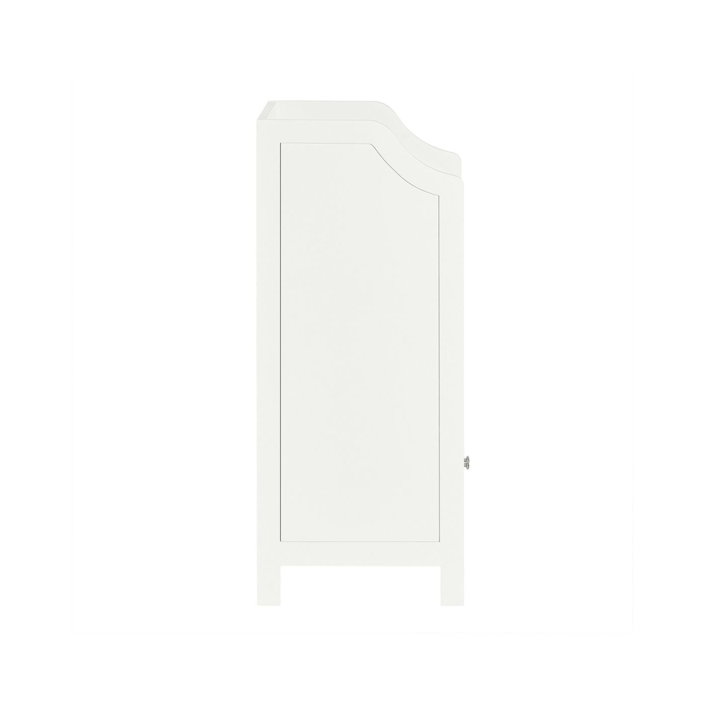 SoBuy BZR56-W Bela kopalniška omarica 41x86x36 cm s policami - 15
