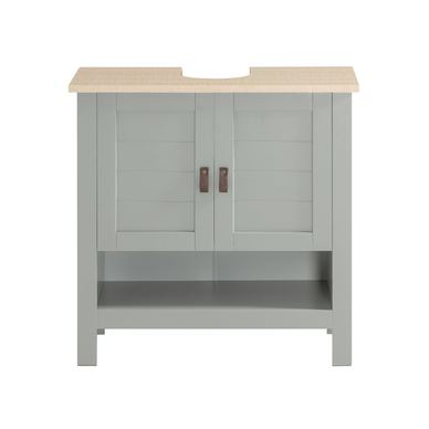 SoBuy kopalniška omarica z dvoimi vrati siva 60x30x60 cm BZR69-HG