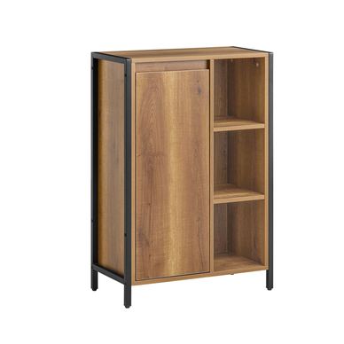 SoBuy Úzka kúpeľňová skrinka s košom na bielizeň 60x30x90 cm BZR65-PF
