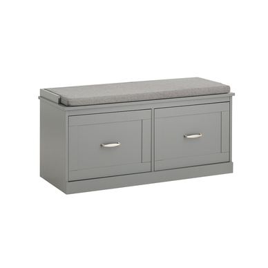 SoBuy Παπουτσοθήκη με Συρτάρι Απαλό Γκρι 100x48x38 cm Vintage FSR131-HG