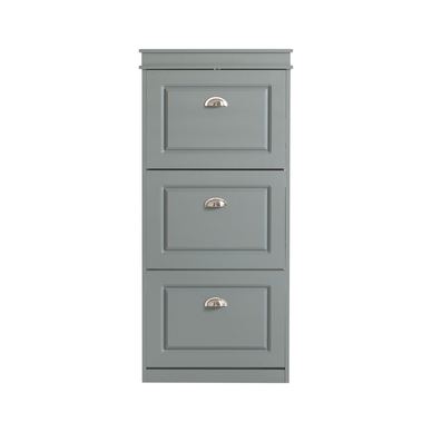 SoBuy Dulap pantofi 3 uși gri 53x24x117 cm FSR94-HG