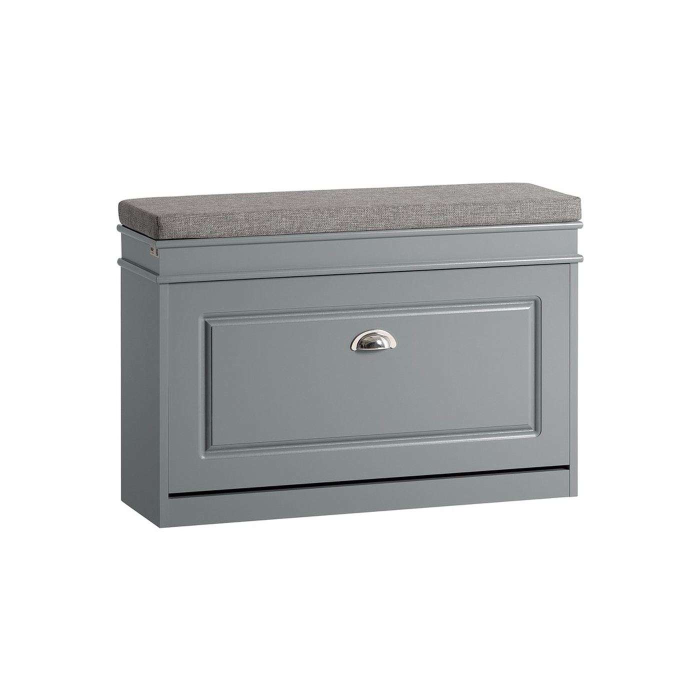 SoBuy Comodă pentru pantofi cu șezut, îngustă, gri, 24x75x51cm FSR82 - 15