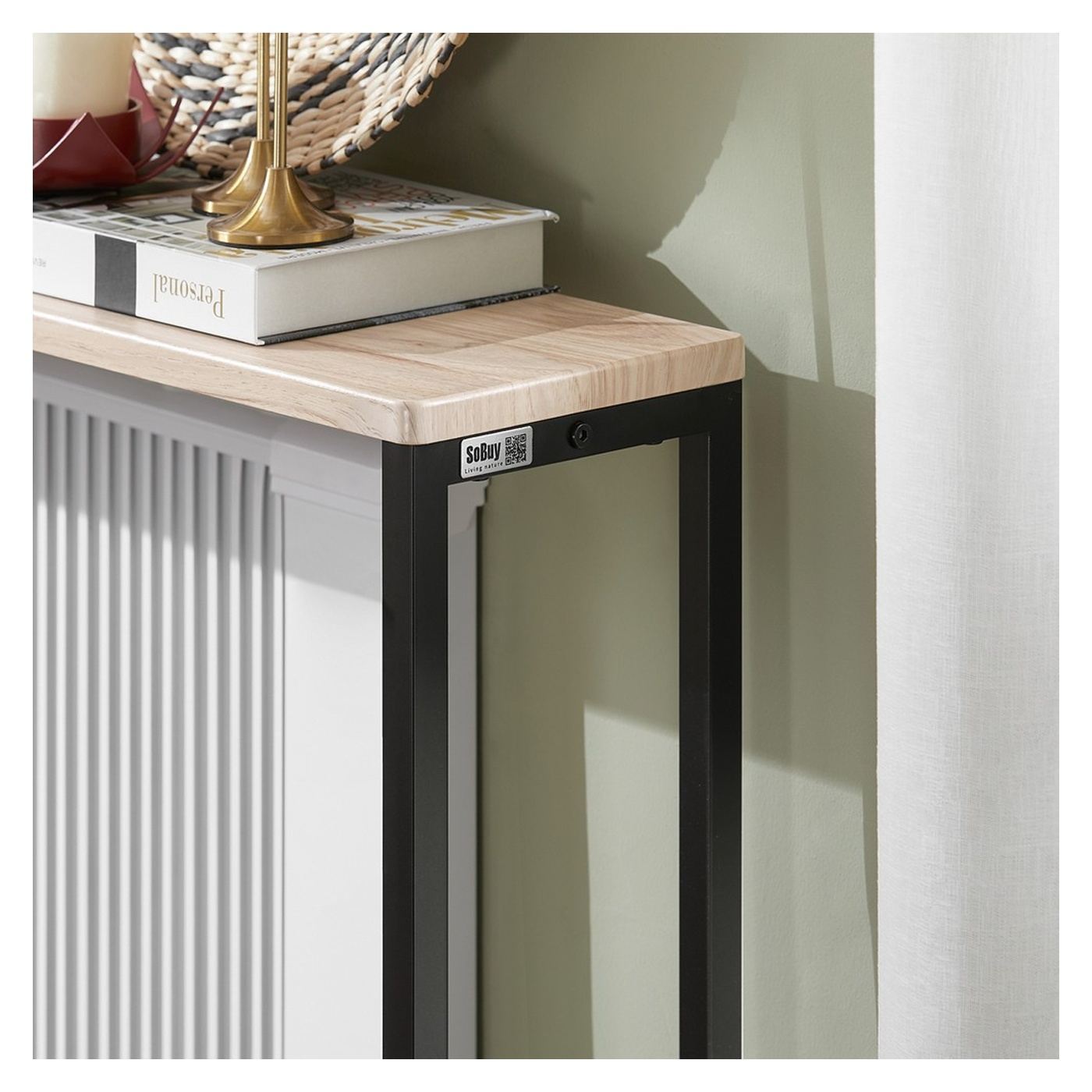 SoBuy FSB19-XL-Z Omakna omara, konzolna mizica 20x80x120 cm - 5