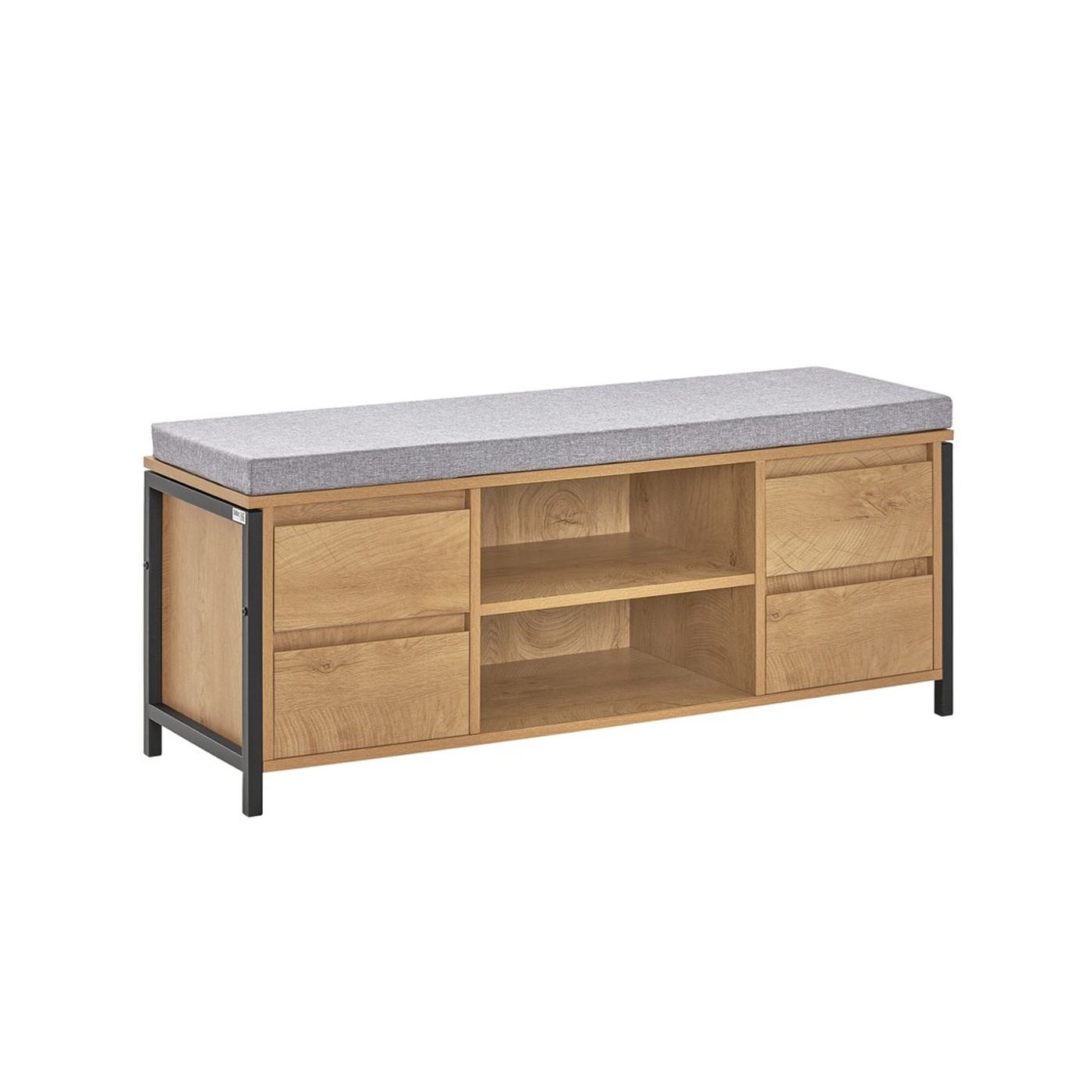 SoBuy Ormarić za cipele s klupom 110x45x35 cm 4 ladice - 16
