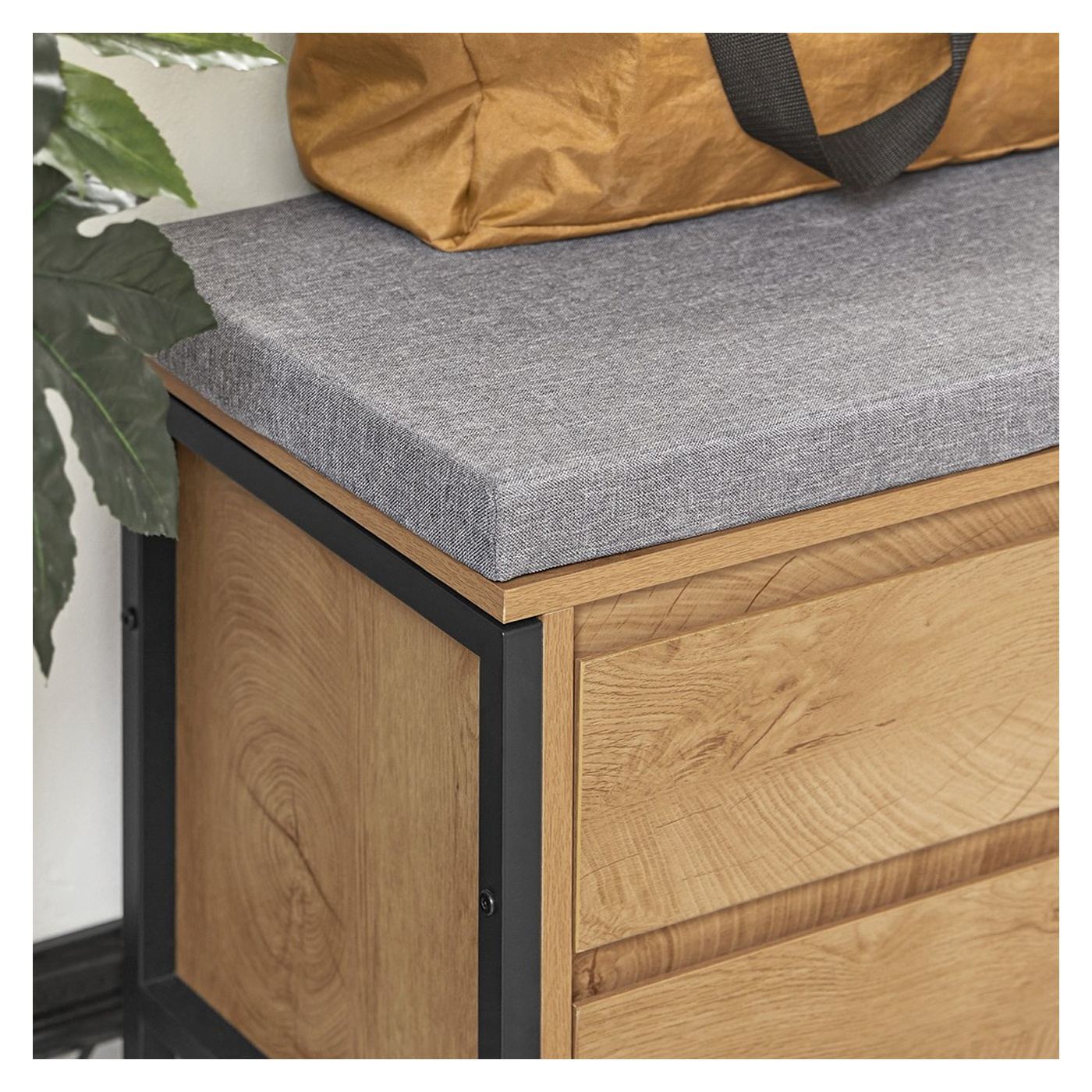 SoBuy Ormarić za cipele s klupom 110x45x35 cm 4 ladice - 4