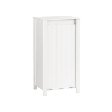SoBuy Λευκό Έπιπλο Μπάνιου με Καλάθι Απλυτων 45x34x85.5 BZR100-W