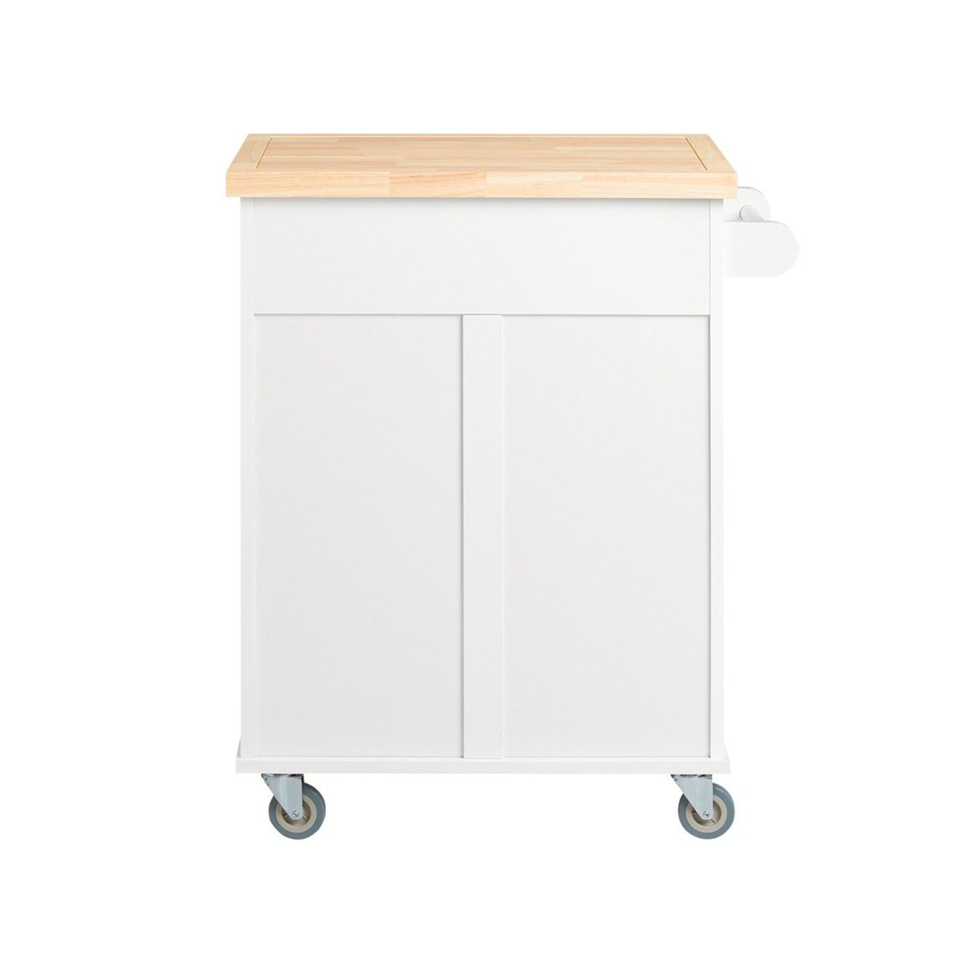 SoBuy Kuhinjski voziček z delovno ploščo, bela-naravna, 74,5x91x45,5 cm, FKW119-WN - 15