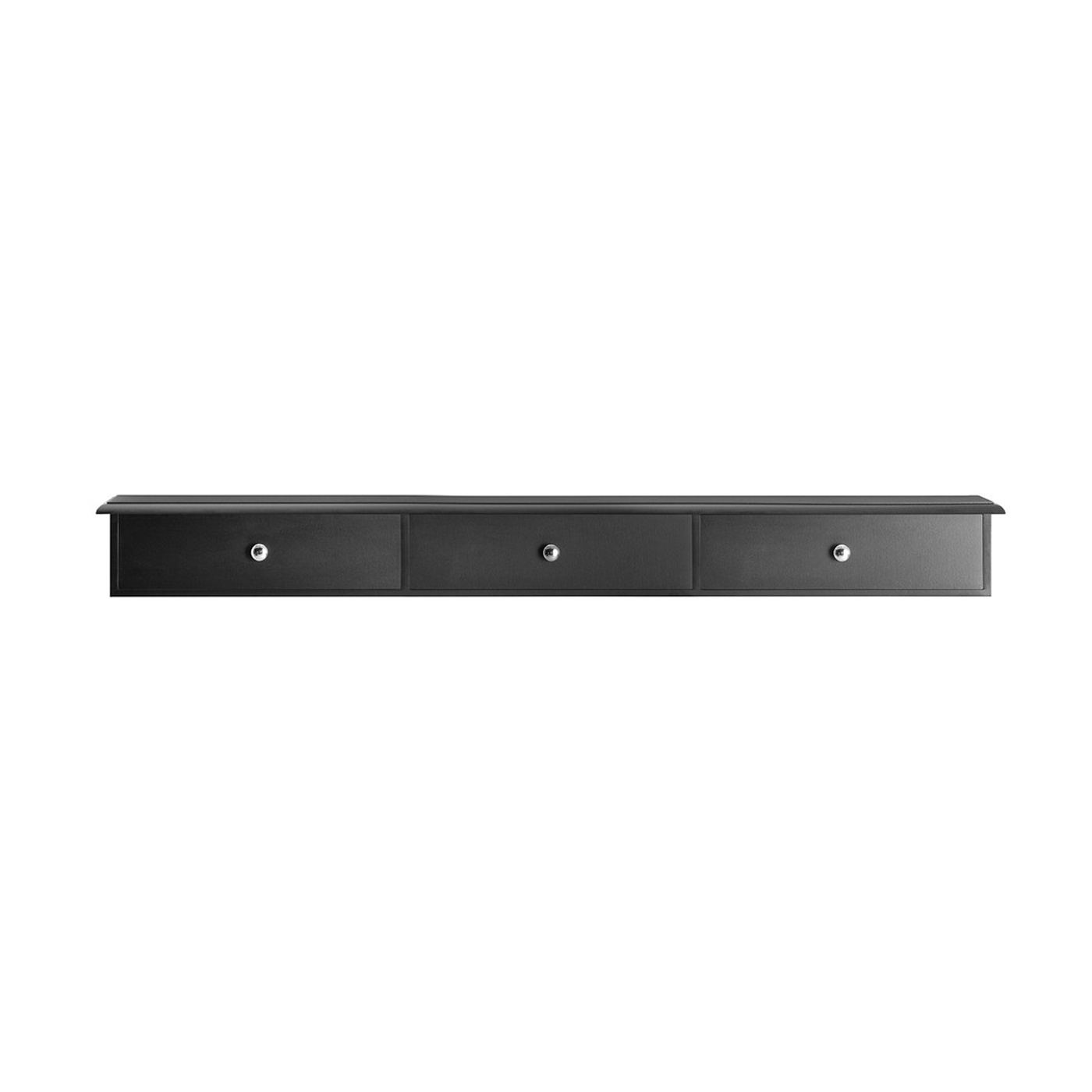SoBuy Suport de perete cu 3 sertare Negru 93x15x10 cm FRG43-L-SCH - 14