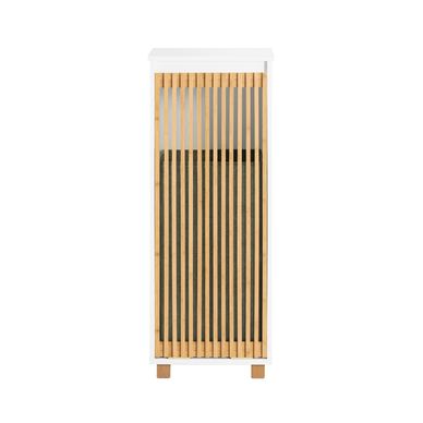 SoBuy Kopalniška omarica s košaro za perilo 32x33x85 cm Naravna BZR126-W