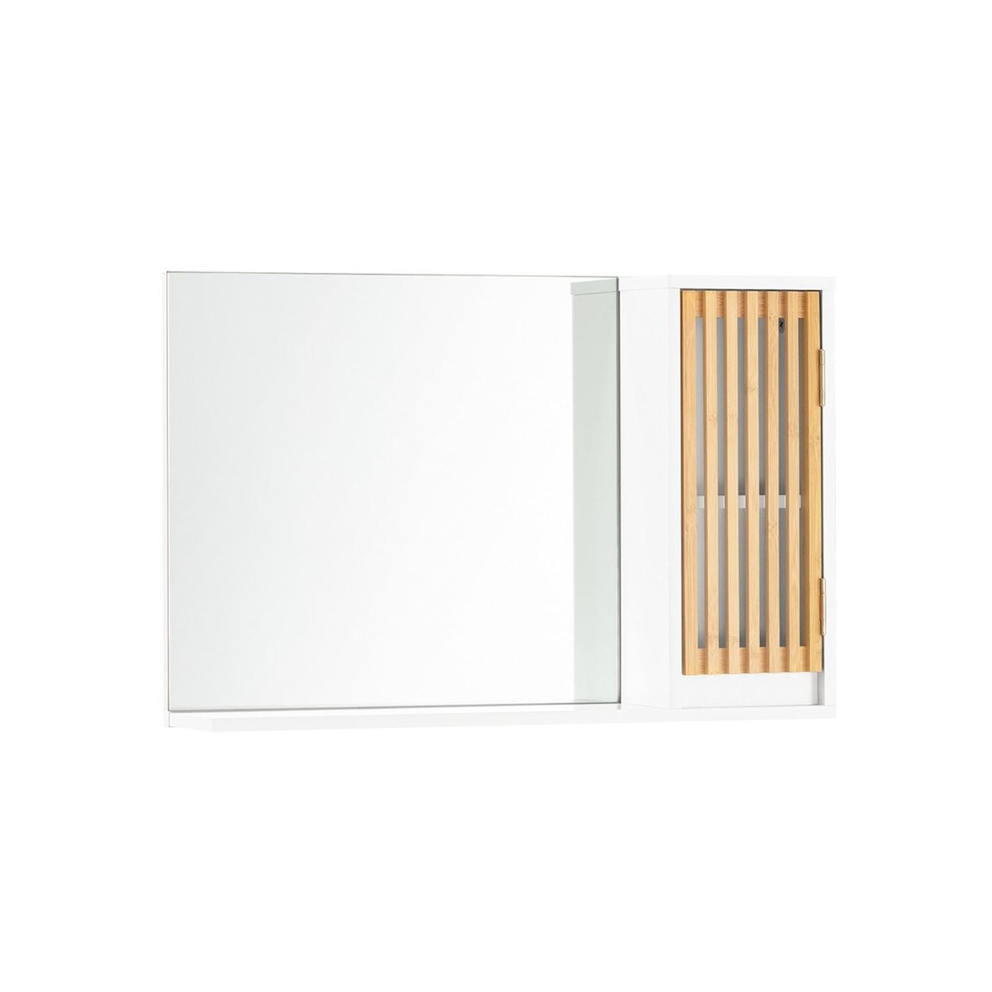 SoBuy Zidni ormarić bijeli 60x40x12 cm Rustik BZR128-W - 9
