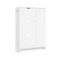 SoBuy Comodă pentru pantofi Alb cu 3 sertare 84x24x121 cm FSR220-W thumbnail 1