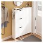 SoBuy Comodă pentru pantofi Alb cu 3 sertare 84x24x121 cm FSR220-W thumbnail 4