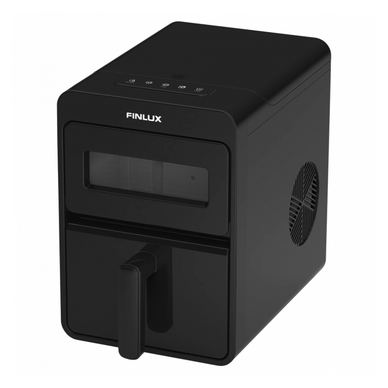 Generator de gheață Finlux FICM-1225B, 0.85 A, 12 kg/24 h, 1.1 L, 2 dimensiuni, Autocurățare, Indicatoare, R600a, Negru