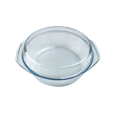 Simax okrugla zdjela od stakla otpornog na toplinu 3.5L, AZHOME