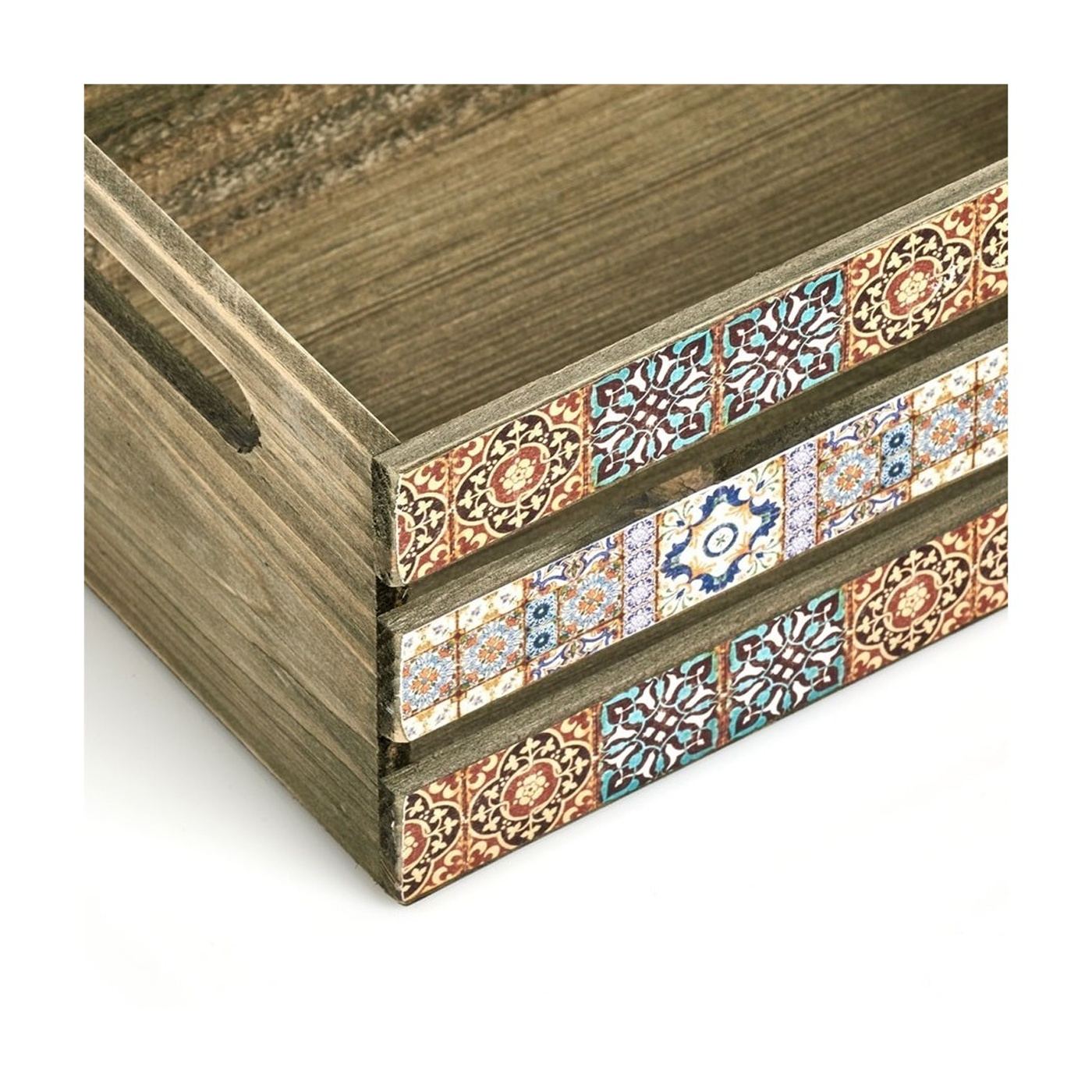 Zeller Mozaik troldoboz, fa, 32x22x13,5 cm - 2