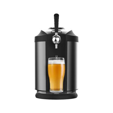 Dozator de bere cu racire, Cecotec, BeerFlow Steel 5000, 5 litri, negru