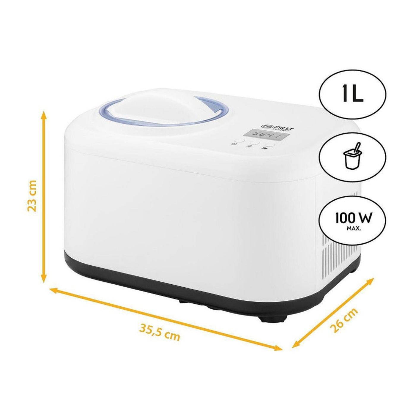 Παγωτομηχανή First Austria FA-5105, 100W, 1L, Συμπιεστής, Λευκό - 6