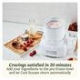 Μηχανή παγωτού Cuisinart Cool Scoops ICE21E, 35W, 1.4 L, έως 20 μπάλες παγωτού, διαφανές καπάκι με εύκολο κλείδωμα, λευκό thumbnail 4