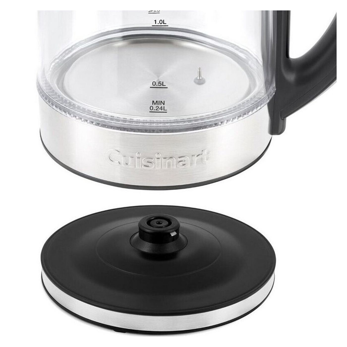 Cuisinart GK19E Ηλεκτρικός Βραστήρας Διπλού Τοιχώματος από Γυαλί, 3000W, 1.7L, 50-100°C, Βάση 360°, Έλεγχος αφής, Φίλτρο, Ένδειξ - 4