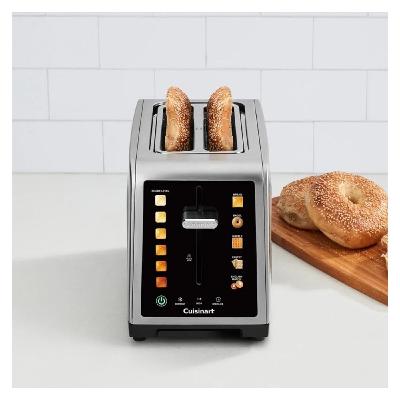 Φρυγανιέρα Cuisinart SimpliTouch XL 1000W 2 θέσεων, 6 Επίπεδα Ψησίματος, 5 Προγράμματα, Έλεγχος αφής, Αυτόματη κεντράρισμα, Ανοξ - 5