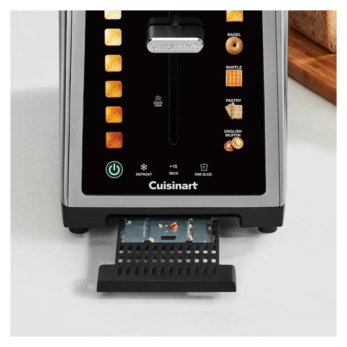 Φρυγανιέρα Cuisinart SimpliTouch XL 1000W 2 θέσεων, 6 Επίπεδα Ψησίματος, 5 Προγράμματα, Έλεγχος αφής, Αυτόματη κεντράρισμα, Ανοξ - 6
