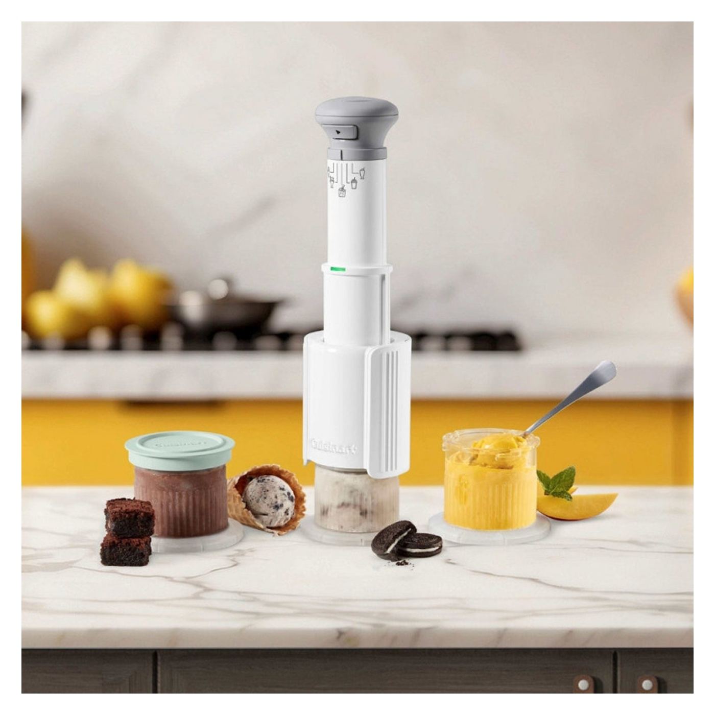 Μηχανή παγωτού Cuisinart Freeze Wand ICEFD10E, 250W, 240 ml, 5 προγράμματα, χωρίς BPA, ήσυχη λειτουργία, λευκό - 2