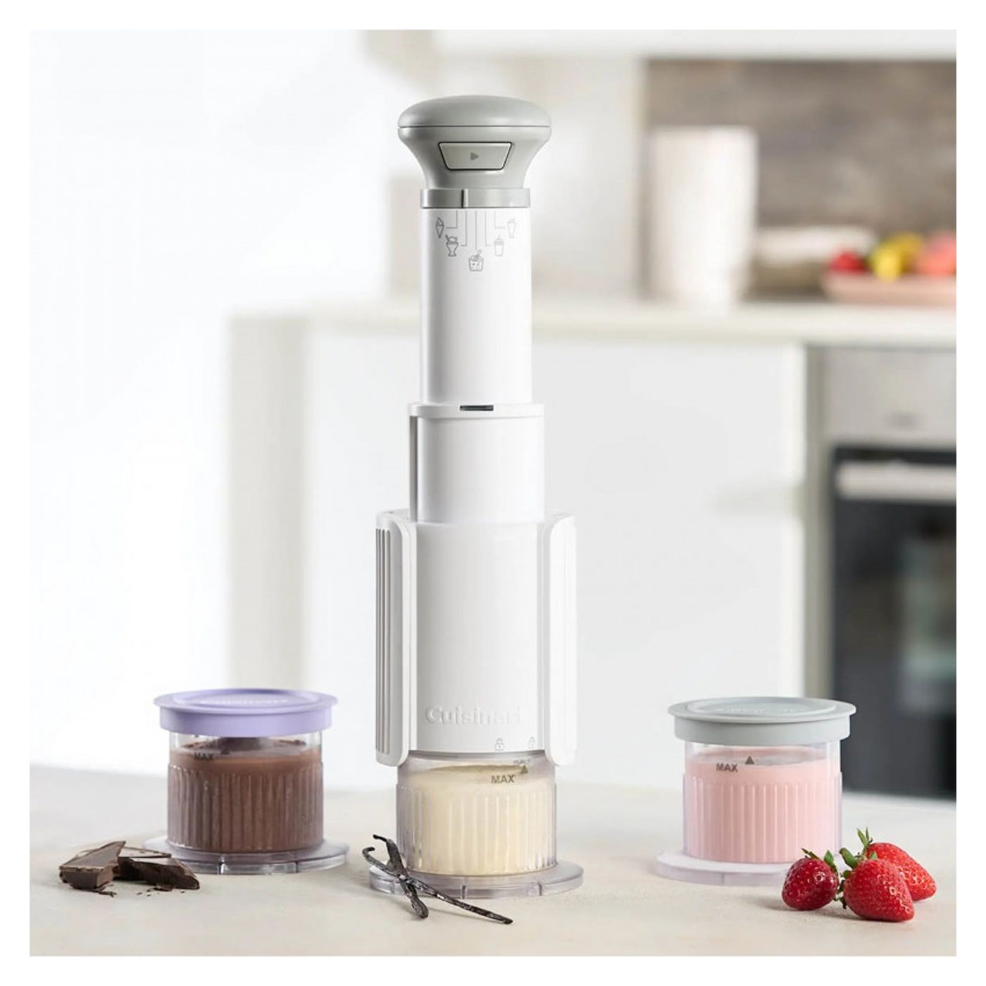 Μηχανή παγωτού Cuisinart Freeze Wand ICEFD10E, 250W, 240 ml, 5 προγράμματα, χωρίς BPA, ήσυχη λειτουργία, λευκό - 5